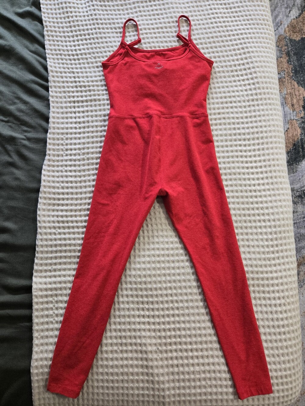 Beyond Yoga Red Spaghetti-Strap Jumpsuit